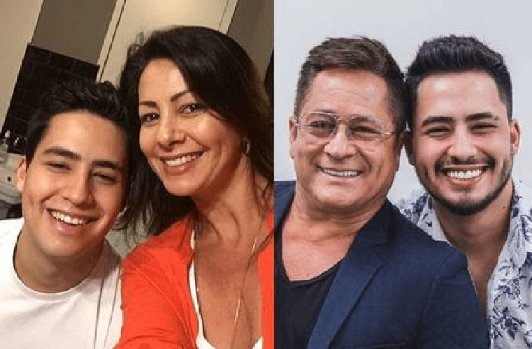 Matheus Vargas ao lado de Leonardo e também da mãe, Liz Vargas (Foto: Divulgação) Matheus Vargas ao lado de Leonardo e também da mãe, Liz Vargas (Foto: Divulgação)