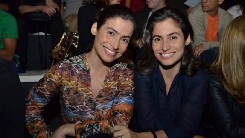 Âncora do Jornal Nacional com sua irmã gêmea (Foto: Divulgação) Âncora do Jornal Nacional com sua irmã gêmea (Foto: Divulgação)