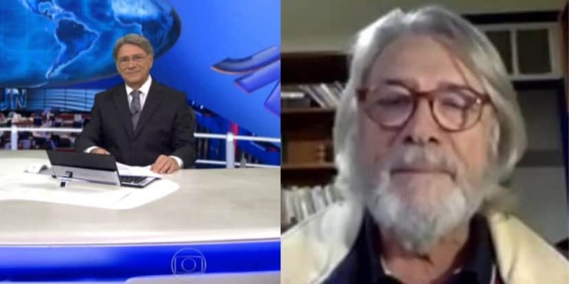 Sérgio Chapelin está morando no meio do mato (Reprodução: Montagem TV Foco) Sérgio Chapelin está morando no meio do mato (Reprodução: Montagem TV Foco)