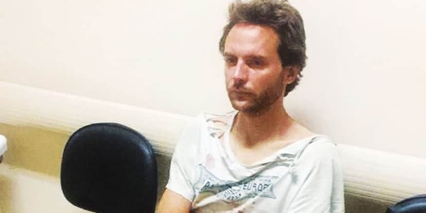 Andreas no ano de 2017, após ser internado em clínica psiquiátrica (Foto: Reprodução) Andreas no ano de 2017, após ser internado em clínica psiquiátrica (Foto: Reprodução)