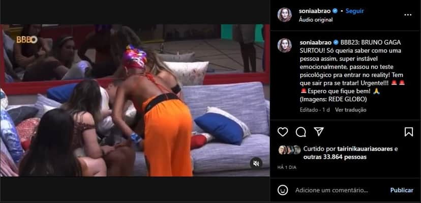 Sonia Abrão fez relato sobre o BBB23, programa da Globo, e fez apelo público (Foto: Reprodução/ Instagram) Sonia Abrão fez relato sobre o BBB23, programa da Globo, e fez apelo público (Foto: Reprodução/ Instagram)