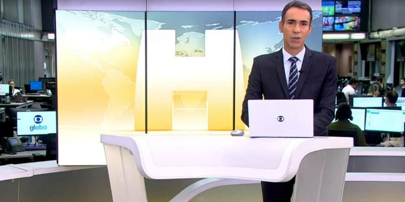 César Tralli se revoltou no "Encontro" (Foto: Reprodução/TV Globo) César Tralli se revoltou no "Encontro" (Foto: Reprodução/TV Globo)