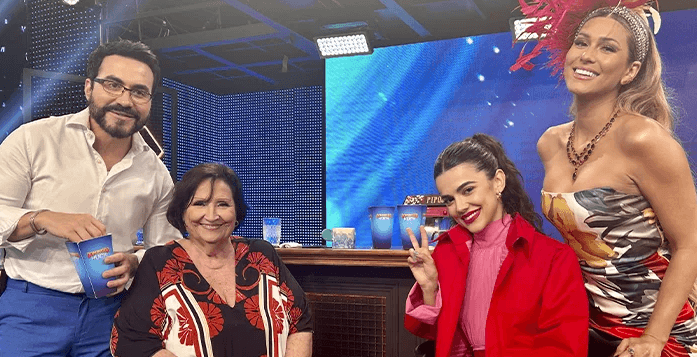 Manu Gavassi participou do quadro 'Acredite se Quiser' do 'Domingão com Huck' (Foto: TV Globo) Manu Gavassi participou do quadro 'Acredite se Quiser' do 'Domingão com Huck' (Foto: TV Globo)