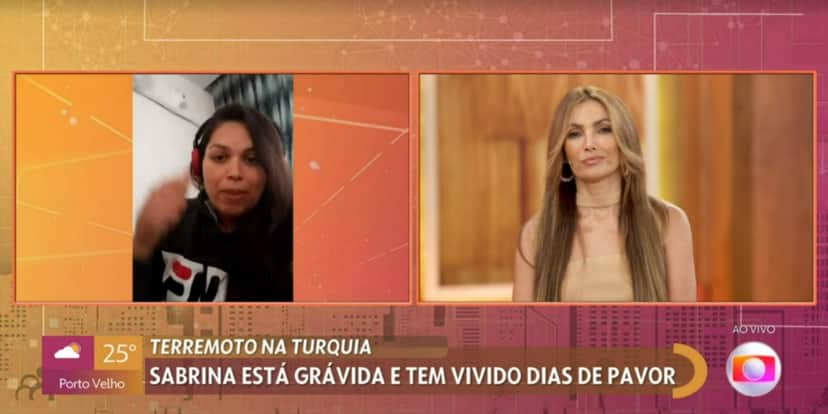 Patrícia Poeta entrevistou vítima dos terremotos no "Encontro" (Foto: Reprodução/TV Globo) Patrícia Poeta entrevistou vítima dos terremotos no "Encontro" (Foto: Reprodução/TV Globo)