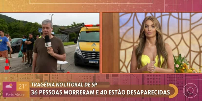 Roberto Kovalick falou sobre os estragos da chuva no "Encontro" (Foto: Reprodução/TV Globo) Roberto Kovalick falou sobre os estragos da chuva no "Encontro" (Foto: Reprodução/TV Globo)