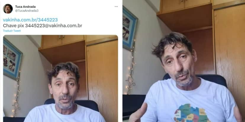 Tuca Andrada, da Globo, fez apelo aos seguidores (Foto: Reprodução/Twitter) Tuca Andrada, da Globo, fez apelo aos seguidores (Foto: Reprodução/Twitter)