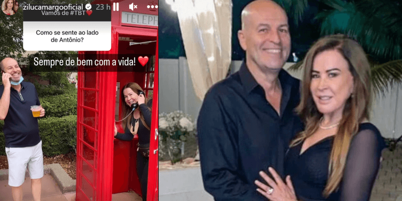 Zilu surge acompanhada do namorado, Antônio Casagrande, e se declara (Foto: Instagram) Zilu surge acompanhada do namorado, Antônio Casagrande, e se declara (Foto: Instagram)