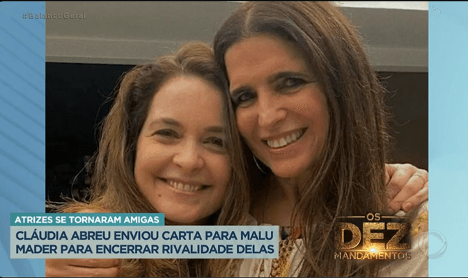 Claudia Abreu e Malu Mader superaram a rivalidade criada nos bastidores da Globo (Foto Reprodução/PlayPlus) Claudia Abreu e Malu Mader superaram a rivalidade criada nos bastidores da Globo (Foto Reprodução/PlayPlus)