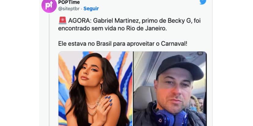 Anitta pediu ajuda para encontrar primo de cantor, que está morto (Foto: Reprodução - Twitter) Anitta pediu ajuda para encontrar primo de cantor, que está morto (Foto: Reprodução - Twitter)