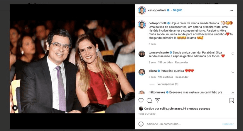 Publicação de Celso Portiolli (Foto: Reprodução/ Instagram) Publicação de Celso Portiolli (Foto: Reprodução/ Instagram)