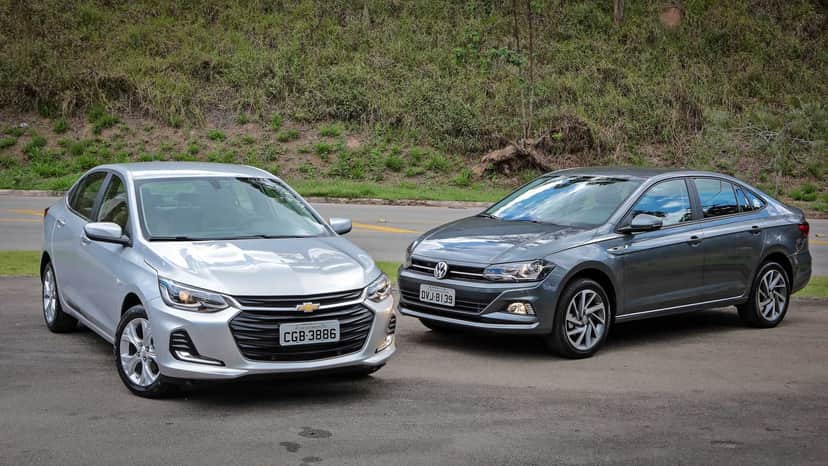 Chevrolet e Volkswagen - Foto Reprodução Internet Chevrolet e Volkswagen - Foto Reprodução Internet