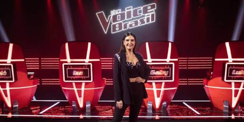 Fátima Bernardes nos bastidores do The Voice Kids (Foto:Reprodução/Globo) Fátima Bernardes nos bastidores do The Voice Kids (Foto:Reprodução/Globo)