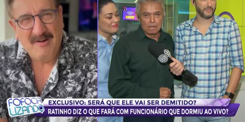 Ratinho fez seu funcionário, Chicão, chorar ao falar sobre amizade entre eles (Foto: Reprodução / Fofocalizando do SBT) Ratinho fez seu funcionário, Chicão, chorar ao falar sobre amizade entre eles (Foto: Reprodução / Fofocalizando do SBT)