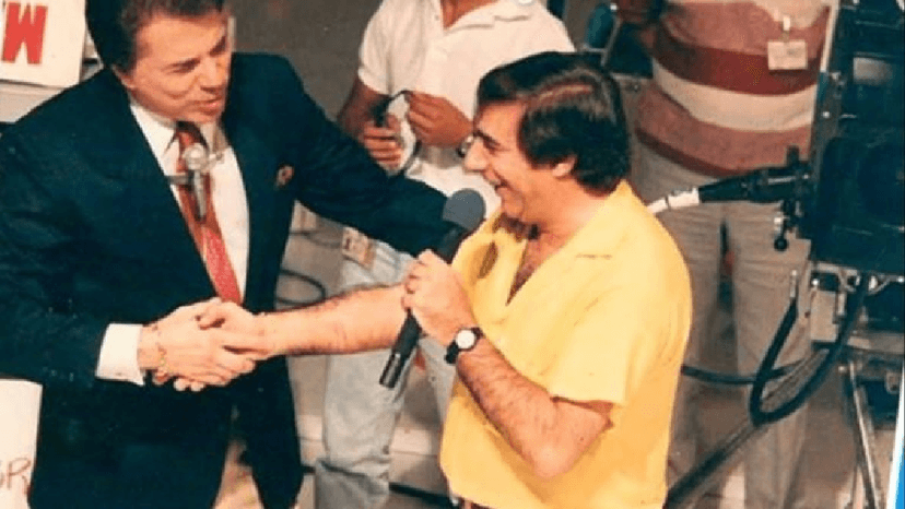 Silvio Santos ao lado de Luís Lombardi (Foto: Reprodução/ Internet) Silvio Santos ao lado de Luís Lombardi (Foto: Reprodução/ Internet)