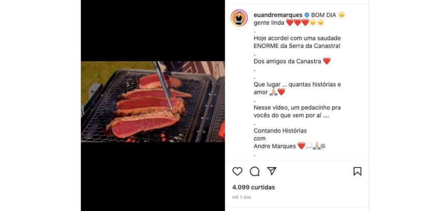 Viagem de André Marques (Foto: Reprodução / Instagram) Viagem de André Marques (Foto: Reprodução / Instagram)