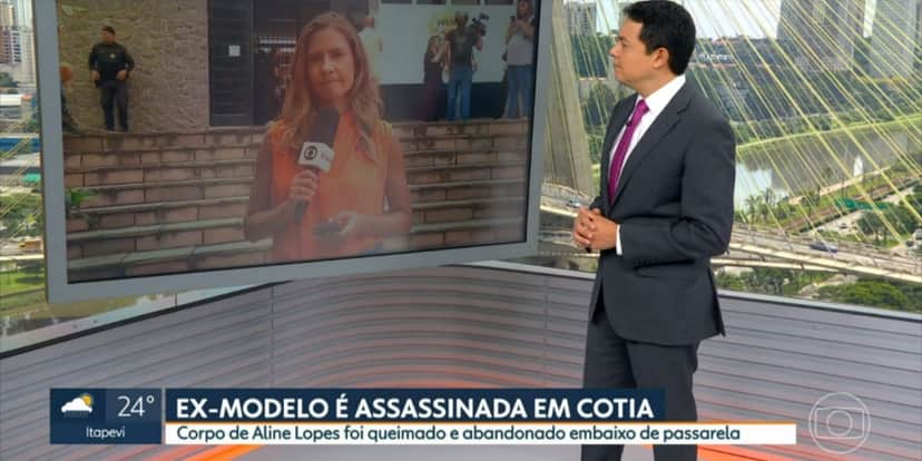 Alan Severiano convocou Tais Luquesi para dar notícia no "SP1" (Foto: Reprodução/TV Globo) Alan Severiano convocou Tais Luquesi para dar notícia no "SP1" (Foto: Reprodução/TV Globo)