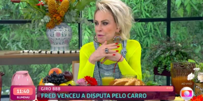 Ana Maria Braga interage com Tati Machado (Foto: Reprodução/TV Globo) Ana Maria Braga interage com Tati Machado (Foto: Reprodução/TV Globo)