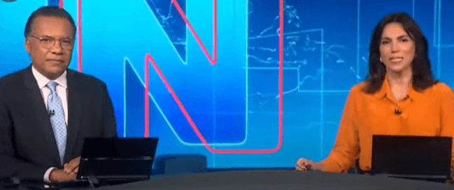 Ana Paula Araújo e Heraldo Pereira comandaram o Jornal Nacional (Foto: Reprodução) Ana Paula Araújo e Heraldo Pereira comandaram o Jornal Nacional (Foto: Reprodução)