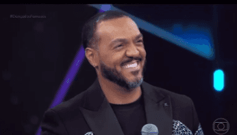 Belo mandou recado para dona Déa e disse que vai derrubar DG da 'Dança dos Famosos' (Foto: TV Globo) Belo mandou recado para dona Déa e disse que vai derrubar DG da 'Dança dos Famosos' (Foto: TV Globo)
