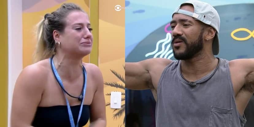 Bruna Griphao e Ricardo Camargo brigaram feio no BBB23 (Foto: Reprodução / Globoplay) Bruna Griphao e Ricardo Camargo brigaram feio no BBB23 (Foto: Reprodução / Globoplay)