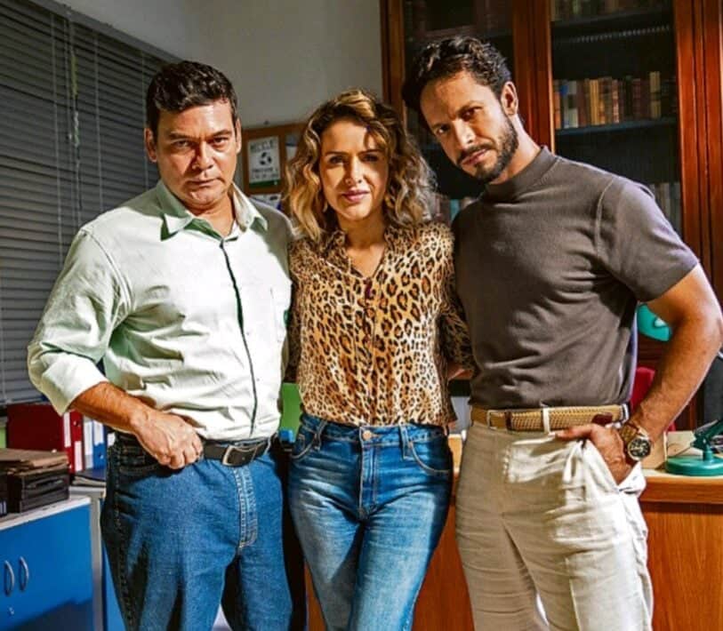 Tadeu, Gladys e Luigi em Terra e Paixão. (Foto: Reprodução / TV Globo) Tadeu, Gladys e Luigi em Terra e Paixão. (Foto: Reprodução / TV Globo)