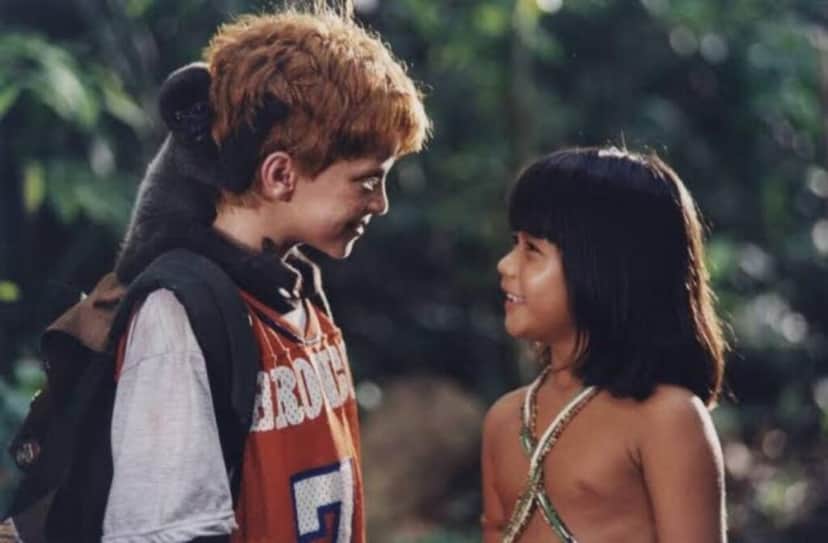 Eunice Baía tinha apenas oito anos de idade quando interpretou a indiazinha Tainá no filme "Tainá uma Aventura na Amazônia (Foto Reprodução/Cine Brasil)