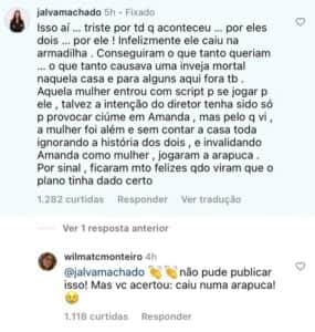 Mãe de Sapato concordou com seguidora detonando a Globo de manipulação no BBB23 (Foto: Reprodução / Instagram) Mãe de Sapato concordou com seguidora detonando a Globo de manipulação no BBB23 (Foto: Reprodução / Instagram)