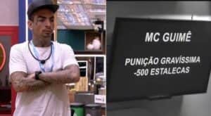 MC Guimê levou punição no BBB23 (Foto: Reprodução / Globoplay) MC Guimê levou punição no BBB23 (Foto: Reprodução / Globoplay)