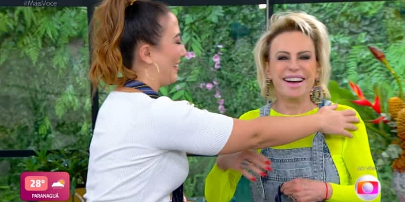 Ju Massaoka e Ana Maria Braga se divertiram em quadro (Foto: Reprodução/TV Globo) Ju Massaoka e Ana Maria Braga se divertiram em quadro (Foto: Reprodução/TV Globo)