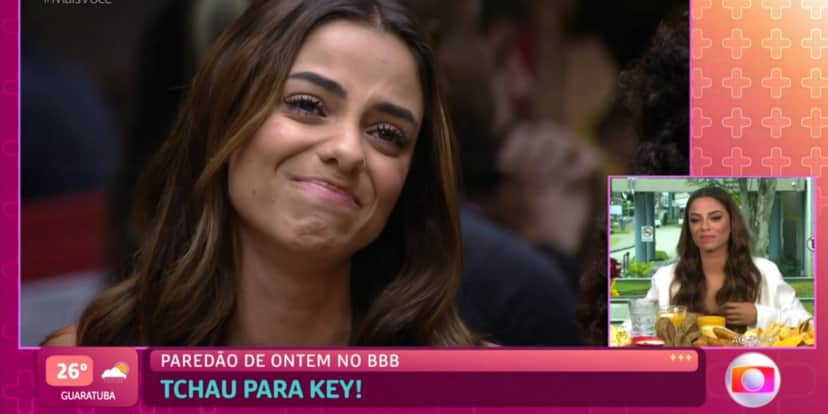 Key relembrou trajetória no "BBB 23" (Foto: Reprodução/TV Globo) Key relembrou trajetória no "BBB 23" (Foto: Reprodução/TV Globo)