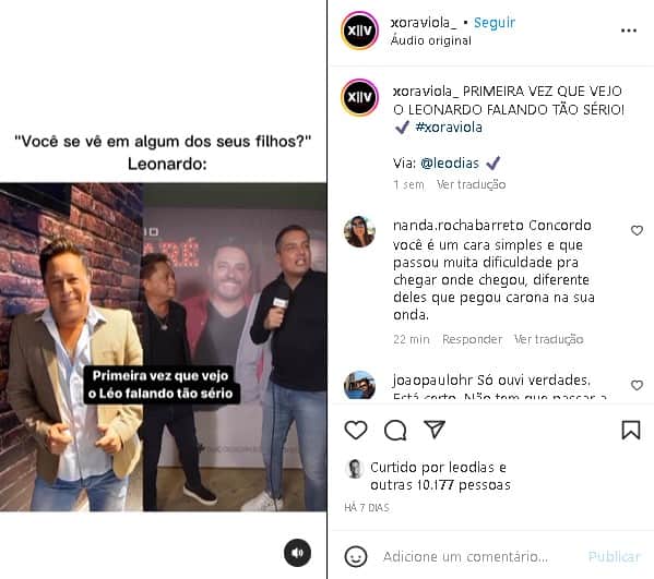 Leonardo fez confissão envolvendo seus filhos (Foto: Reprodução/ Instagram) Leonardo fez confissão envolvendo seus filhos (Foto: Reprodução/ Instagram)