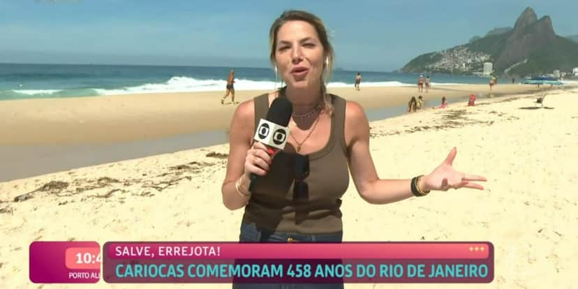 Luiza Zveiter comemorou aniversário do Rio de Janeiro no "Mais Você" (Foto: Reprodução/TV Globo) Luiza Zveiter comemorou aniversário do Rio de Janeiro no "Mais Você" (Foto: Reprodução/TV Globo)