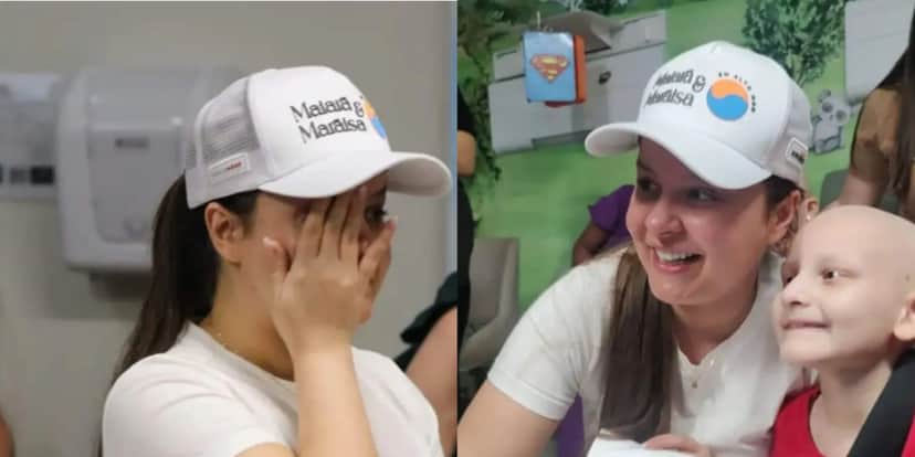 Maiara se emocionou em visita a Hospital - Foto: Reprodução/Internet Maiara se emocionou em visita a Hospital - Foto: Reprodução/Internet
