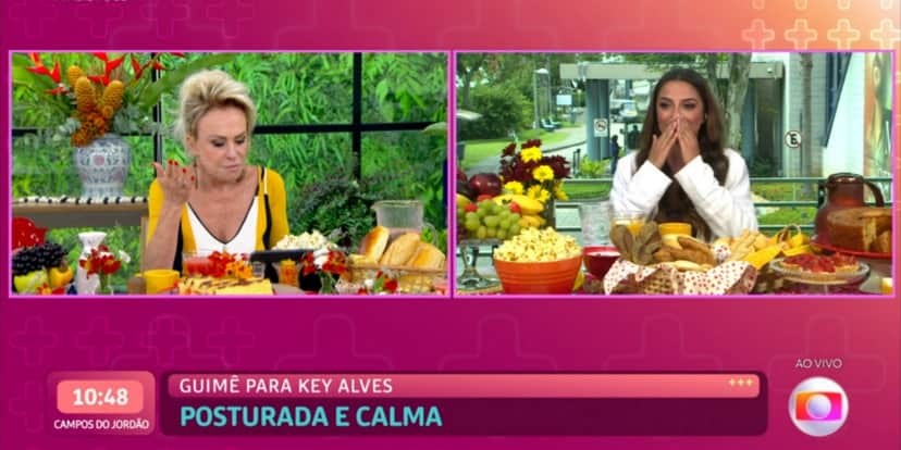 Ana Maria Braga e Key no "Mais Você" (Foto: Reprodução/TV Globo) Ana Maria Braga e Key no "Mais Você" (Foto: Reprodução/TV Globo)