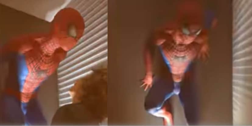 Estátua Gigante do Homem-Aranha que deu de presente para seu filho (Reprodução: Youtube) Estátua Gigante do Homem-Aranha que deu de presente para seu filho (Reprodução: Youtube)