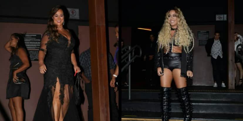 Nadine e Rafaella Santos recusam contato com companheiras na família (Foto: AgNews) Nadine e Rafaella Santos recusam contato com companheiras na família (Foto: AgNews)