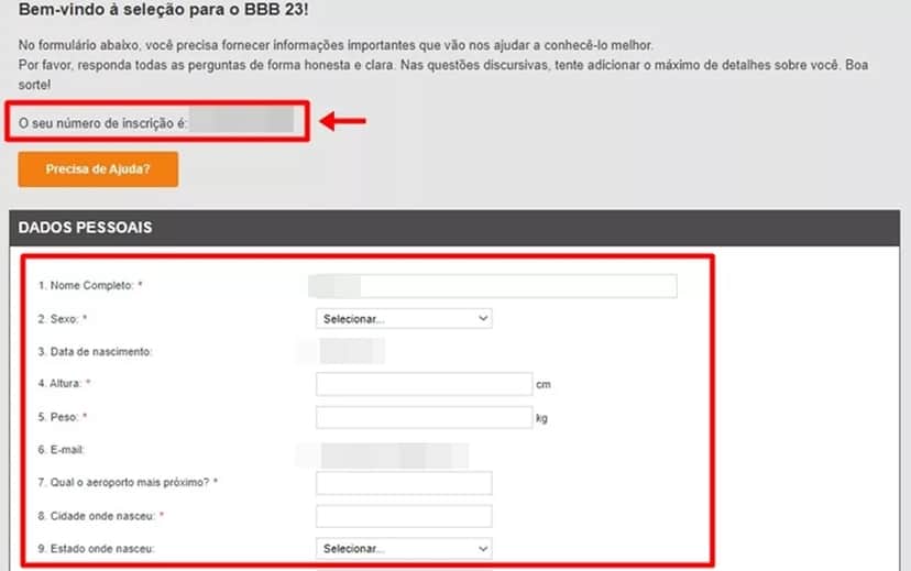 Número de inscrição do BBB já existe a partir daqui (Foto: Reprodução/Techtudo) Número de inscrição do BBB já existe a partir daqui (Foto: Reprodução/Techtudo)