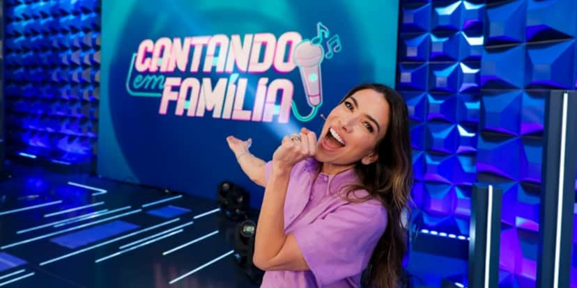 Patrícia Abravanel estreou o quadro inédito "Cantando em Família" (Foto: Gabriel Cardoso/SBT) Patrícia Abravanel estreou o quadro inédito "Cantando em Família" (Foto: Gabriel Cardoso/SBT)