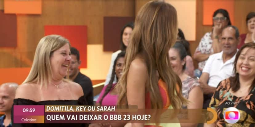 Convidada criticou Domitila no "Encontro" e gerou revolta (Foto: Reprodução/TV Globo) Convidada criticou Domitila no "Encontro" e gerou revolta (Foto: Reprodução/TV Globo)