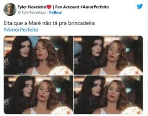 Internautas elogiaram volta de Marê em Amor Perfeito (Foto: Reprodução / Twitter) Internautas elogiaram volta de Marê em Amor Perfeito (Foto: Reprodução / Twitter)