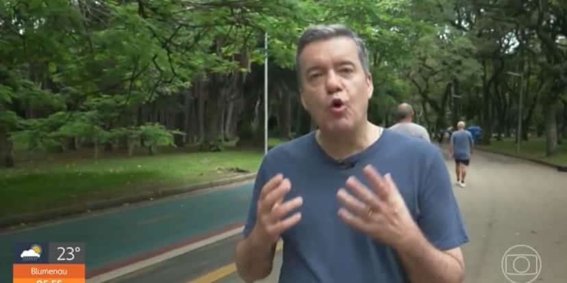 Roberto Kovalick foi as ruas para correr e iniciar os trabalhos para a São Silvestre (Reprodução: Globo) Roberto Kovalick foi as ruas para correr e iniciar os trabalhos para a São Silvestre (Reprodução: Globo)