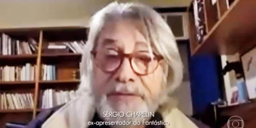 Primeira aparição do jornalista após sua aposentadoria (Reprodução: Globo) Primeira aparição do jornalista após sua aposentadoria (Reprodução: Globo)