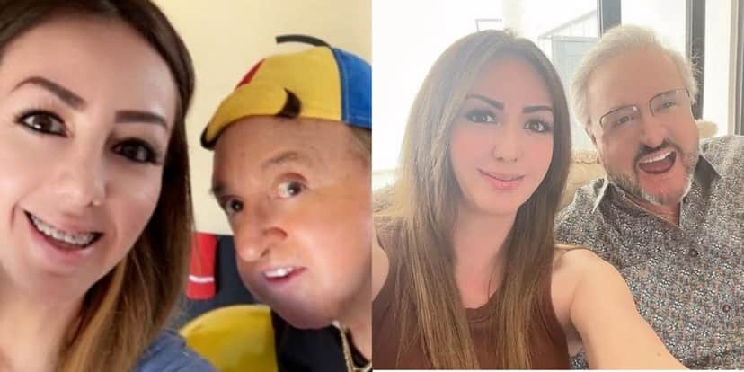 Vensa Villagrán e Carlos Villagrán, o Quico de "Chaves" (Foto: Reprodução/Instagram)