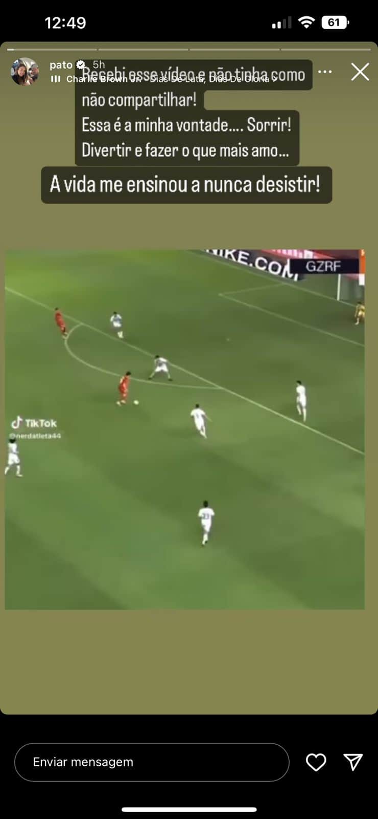 Alexandre Pato faz anúncio (Foto: Reprodução / Instagram( Alexandre Pato faz anúncio (Foto: Reprodução / Instagram(