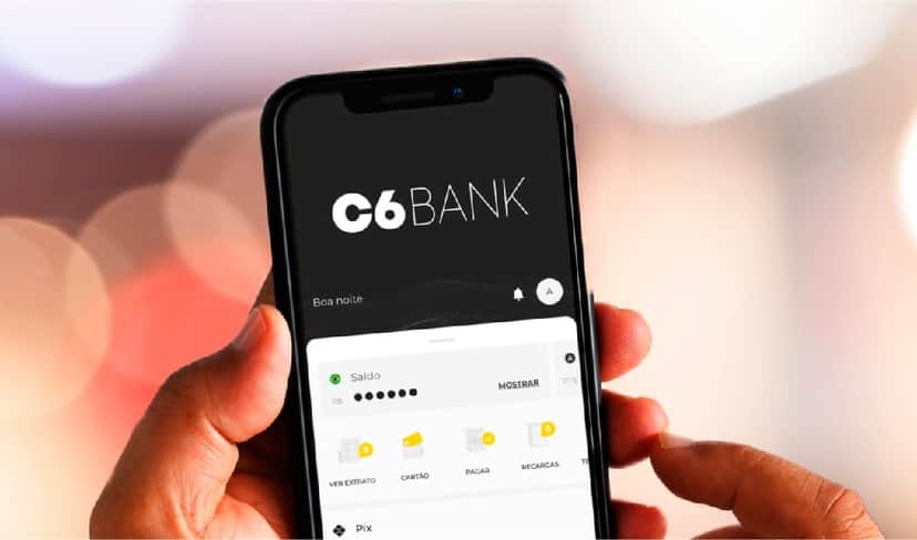 Aplicativo de celular do C6 Bank (Foto: Reprodução/ Internet) Aplicativo de celular do C6 Bank (Foto: Reprodução/ Internet)
