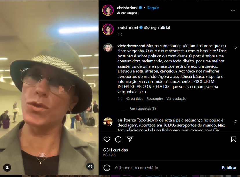 Christiane Torloni compartilha indignação pelo Instagram (Foto Reprodução/Instagram) Christiane Torloni compartilha indignação pelo Instagram (Foto Reprodução/Instagram)
