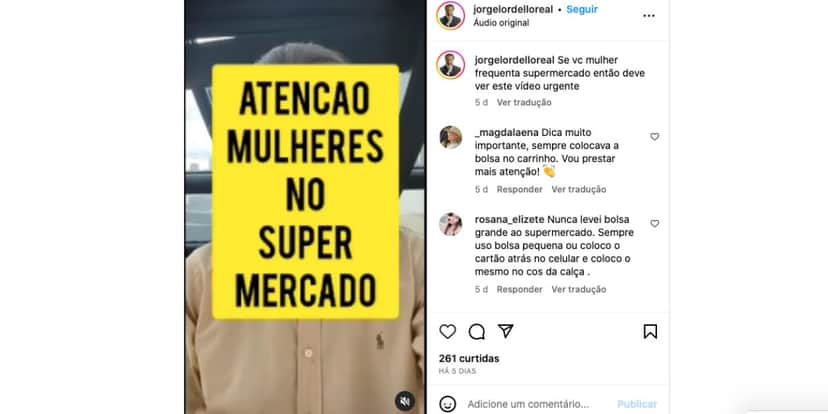 Delegado Jorge Lordelloreal alerta golpe (Foto: Reprodução / Instagram) Delegado Jorge Lordelloreal alerta golpe (Foto: Reprodução / Instagram)