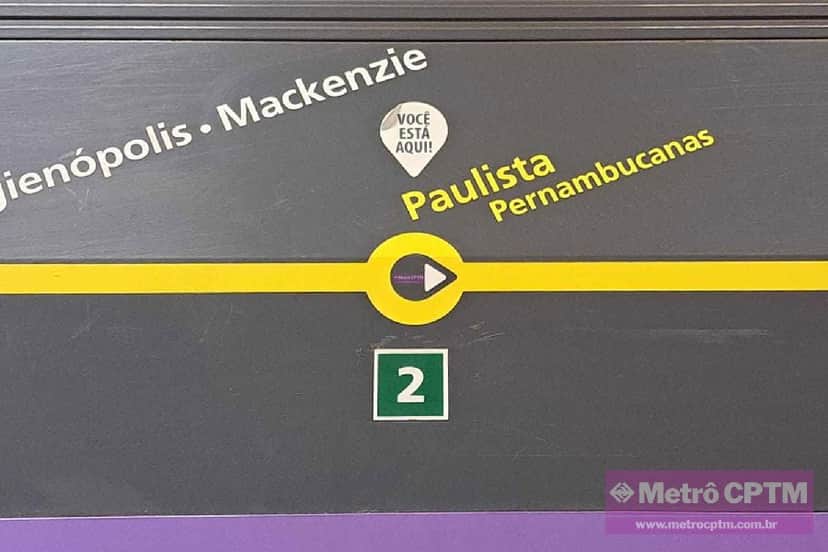 Até nos mapas de dentro do metrô o nome da estação já mudou (Foto: Reprodução/ Internet) Até nos mapas de dentro do metrô o nome da estação já mudou (Foto: Reprodução/ Internet)