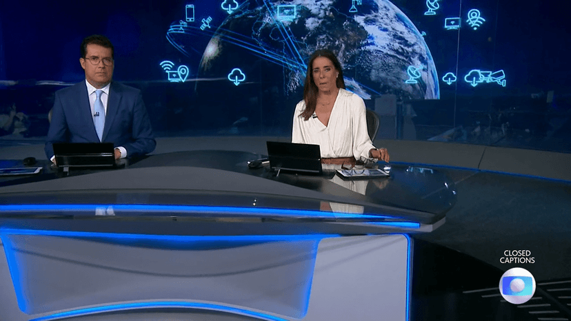 Mônica teixeira e André Trigueiro no Jornal nacional - Foto ReproduçãoGlobo Mônica teixeira e André Trigueiro no Jornal nacional - Foto ReproduçãoGlobo