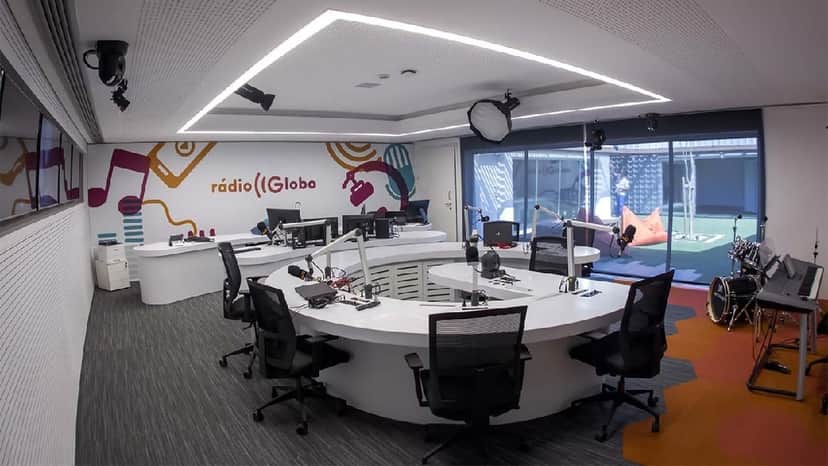 Estúdio da Rádio Globo no Rio de Janeiro (Foto: Reprodução/ Internet) Estúdio da Rádio Globo no Rio de Janeiro (Foto: Reprodução/ Internet)